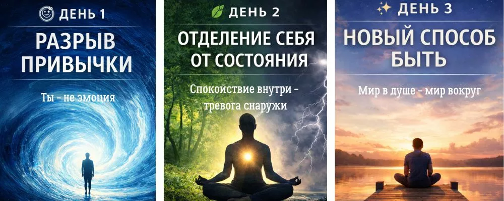 Как избавиться от тревоги — практика 3 дня без Я